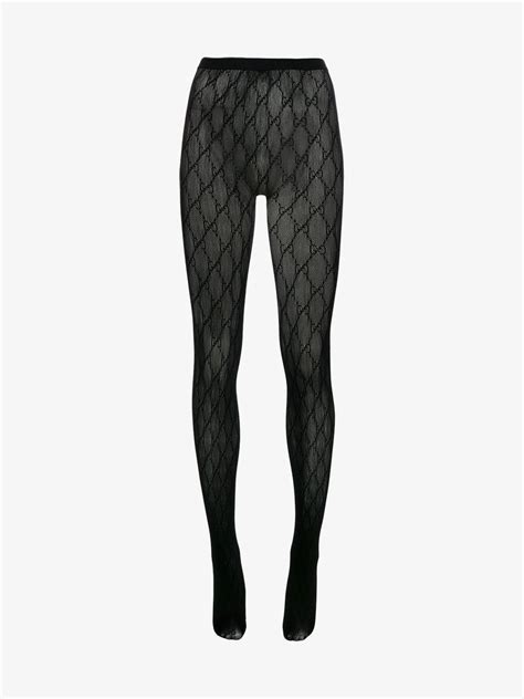 gucci logo tights replica|gucci black distressed tights.